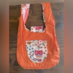 Hippy Sac Orange Floral Women's Cross Body Bag